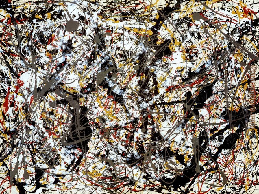Untitled, 1948 painting - Jackson Pollock Untitled, 1948 art painting